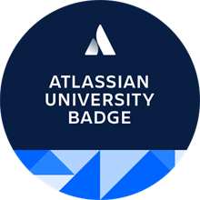 Atlassian University Badge: Confluence Fundamentals (UNI-CFB-U)